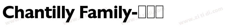 Chantilly Family字体转换